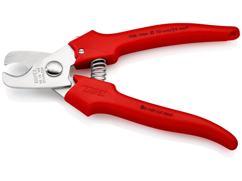 KNIPEX Kabelscheren, Griffe mit Kunststoff umspritzt