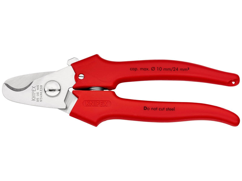 KNIPEX Kabelscheren, Griffe mit Kunststoff umspritzt