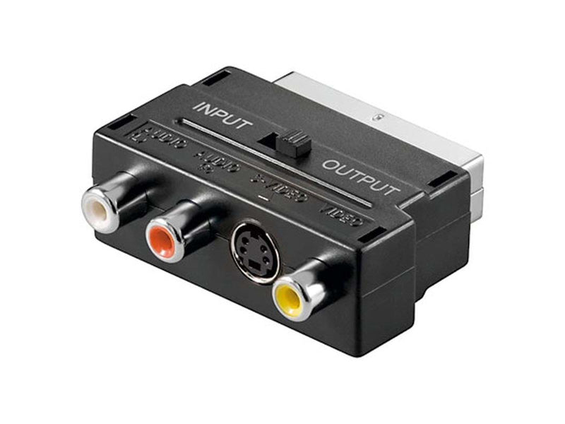 Pro Scart adapter to S-VHS & 3xRCA