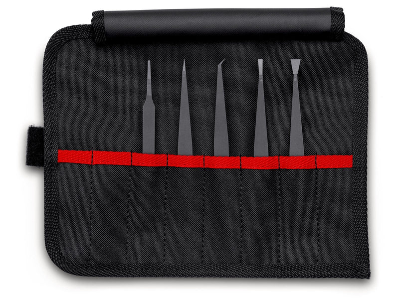 KNIPEX Kunststoffpinzetten-Set ESD, 5-teilig