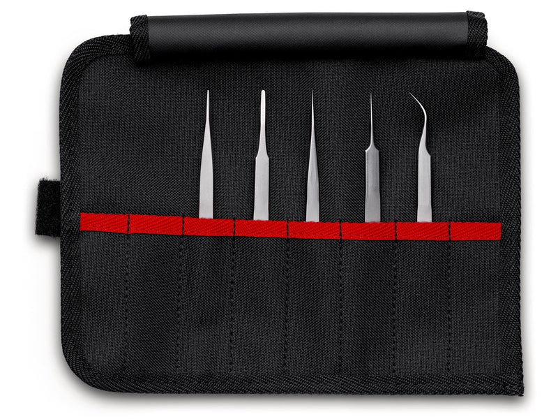 KNIPEX Präzisionspinzetten-Set, 5-teilig