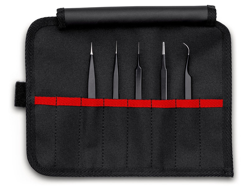 KNIPEX Universalpinzetten-Set ESD, 5-teilig