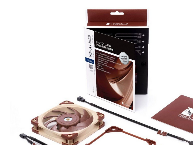 Noctua NF-A12x25 LS-PWM - Gehäuselüfter - 120mm - Braun - 12 dBA
