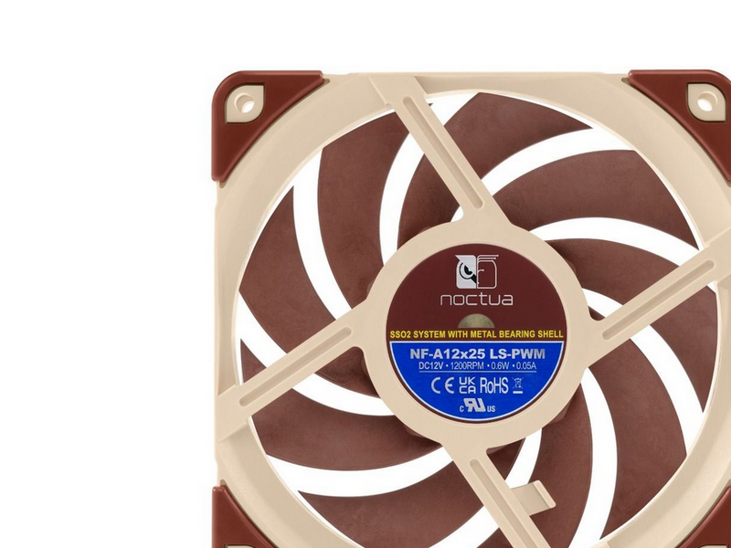 Noctua NF-A12x25 LS-PWM - Gehäuselüfter - 120mm - Braun - 12 dBA