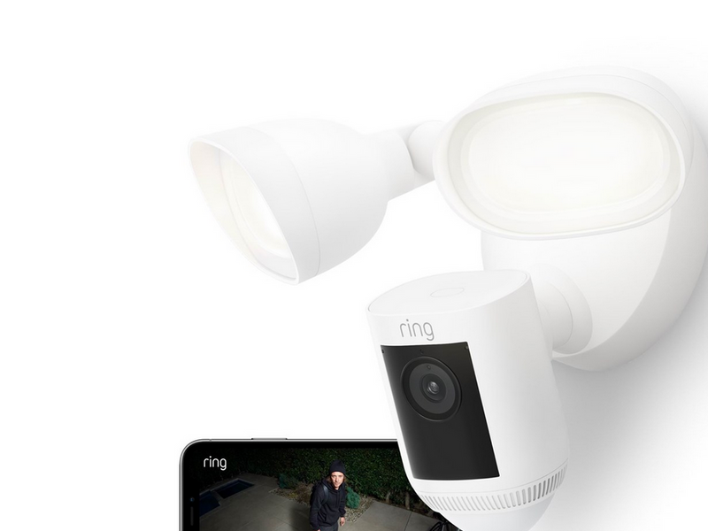 Ring Floodlight Cam Wired Pro - Weiß
