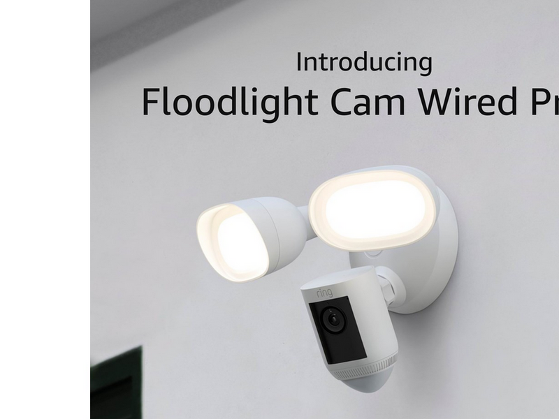 Ring Floodlight Cam Wired Pro - Weiß