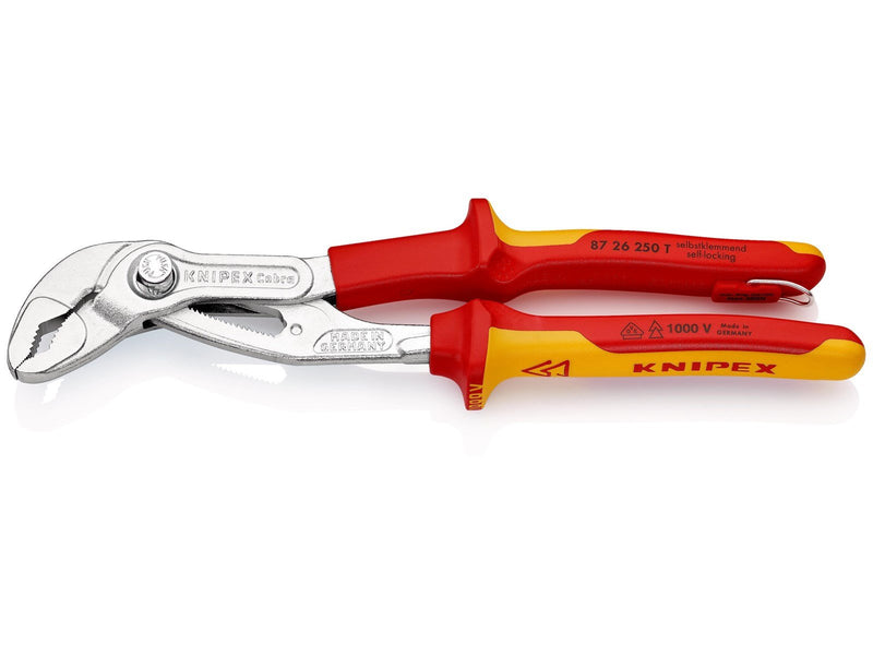 KNIPEX Cobra® VDE, Hightech-Wasserpumpenzangen, mit Befestigungsöse