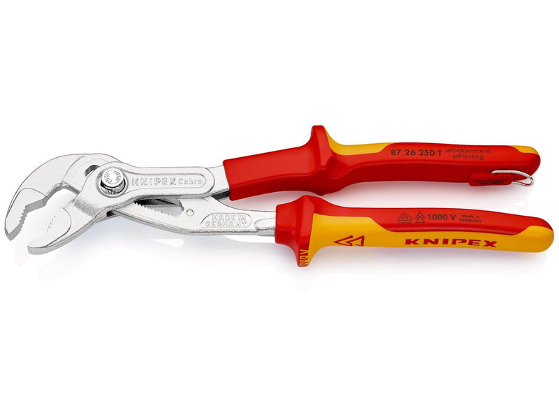 KNIPEX Cobra® VDE, Hightech-Wasserpumpenzangen, mit Befestigungsöse