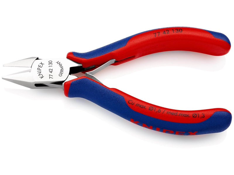 KNIPEX Elektronik-Seitenschneider, mit durchgestecktem Gelenk
