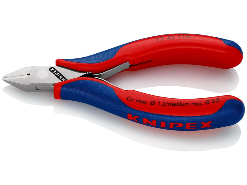 KNIPEX Elektronik-Seitenschneider, mit durchgestecktem Gelenk