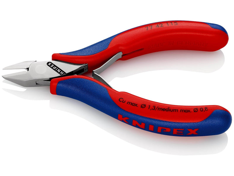 KNIPEX Elektronik-Seitenschneider, mit durchgestecktem Gelenk