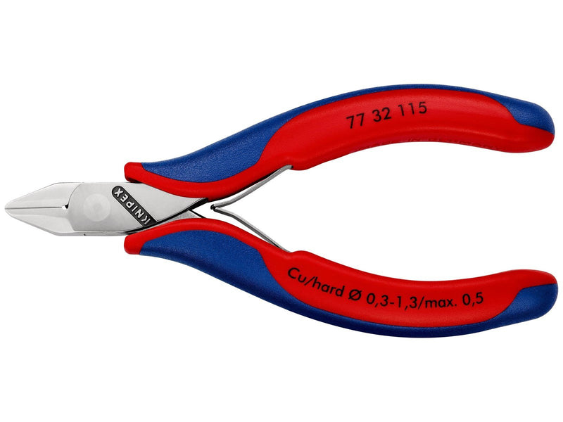 KNIPEX Elektronik-Seitenschneider, mit durchgestecktem Gelenk