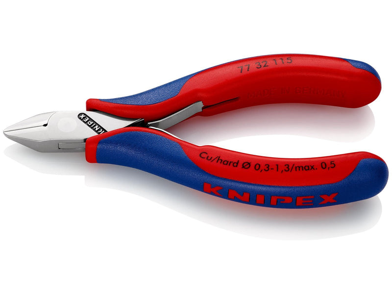 KNIPEX Elektronik-Seitenschneider, mit durchgestecktem Gelenk
