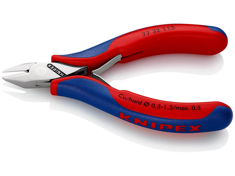 KNIPEX Elektronik-Seitenschneider, mit durchgestecktem Gelenk