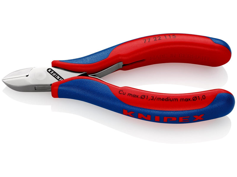 KNIPEX Elektronik-Seitenschneider, mit durchgestecktem Gelenk
