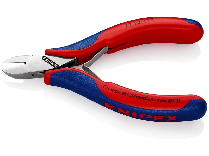 KNIPEX Elektronik-Seitenschneider, mit durchgestecktem Gelenk