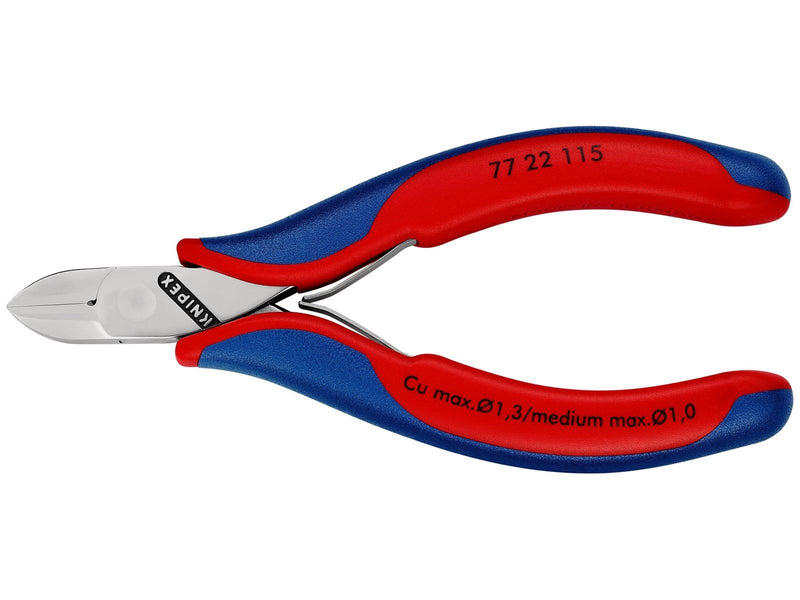 KNIPEX Elektronik-Seitenschneider, mit durchgestecktem Gelenk