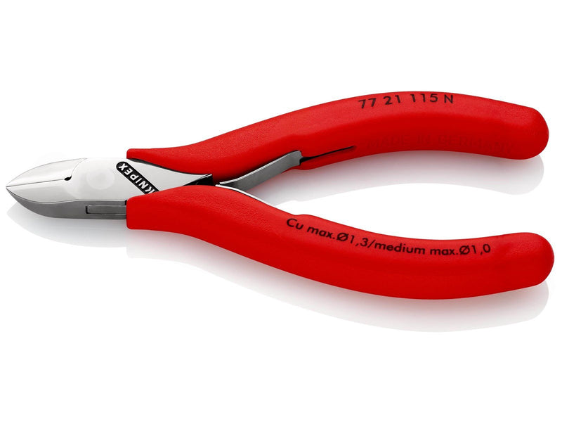 KNIPEX Elektronik-Seitenschneider, mit durchgestecktem Gelenk