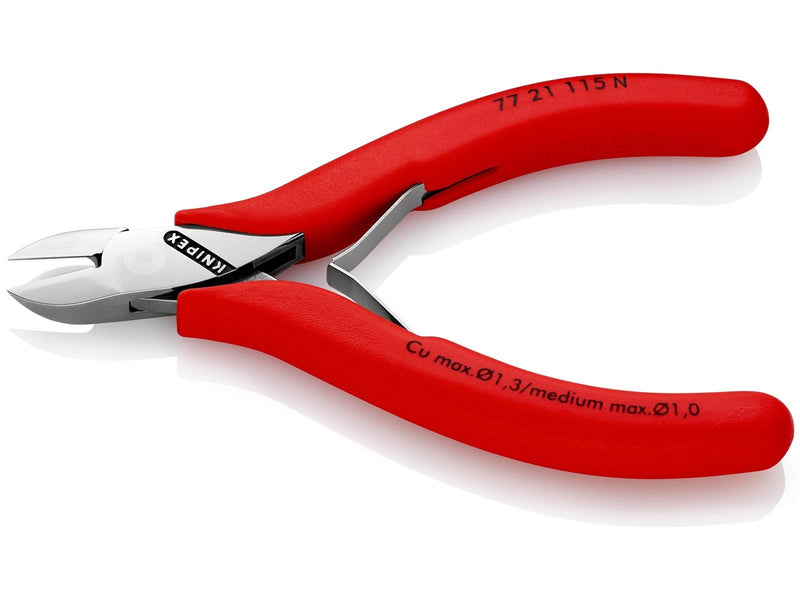 KNIPEX Elektronik-Seitenschneider, mit durchgestecktem Gelenk