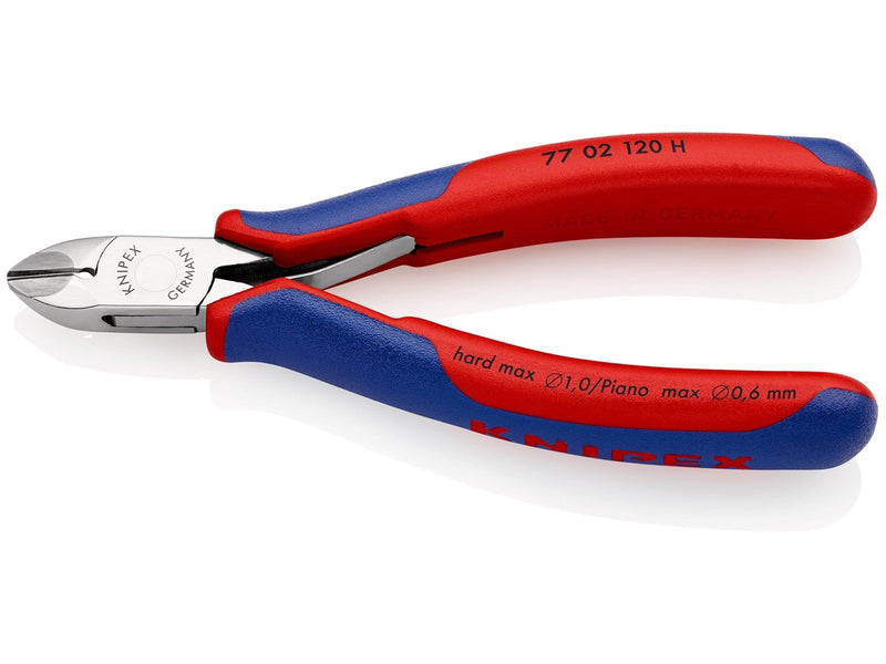 KNIPEX Elektronik-Seitenschneider, mit eingesetzter Hartmetallschneide