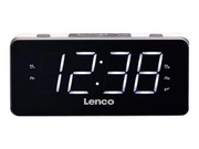 Lenco CR-18 - clock radio - FM - Weiß