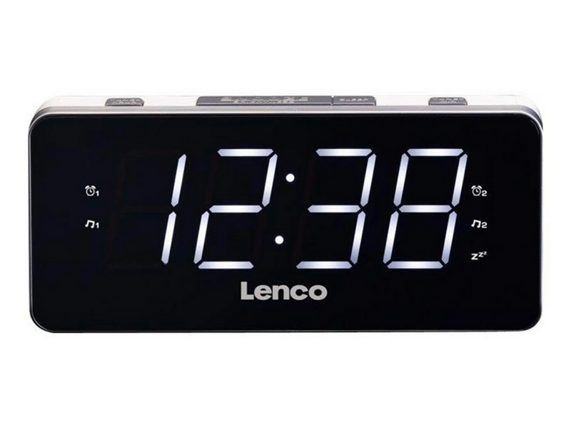 Lenco CR-18 - clock radio - FM - Weiß