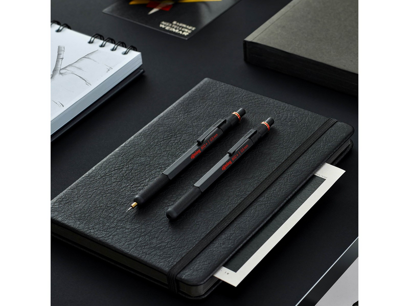 Rotring rOtring 800+ Druckbleistift mit Stylus für Touchscreen | 0,7 mm | schwarzer Schaft