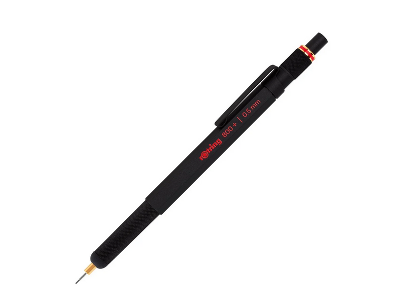 Rotring rOtring 800+ Druckbleistift mit Stylus für Touchscreen | 0,5 mm | schwarzer Schaft