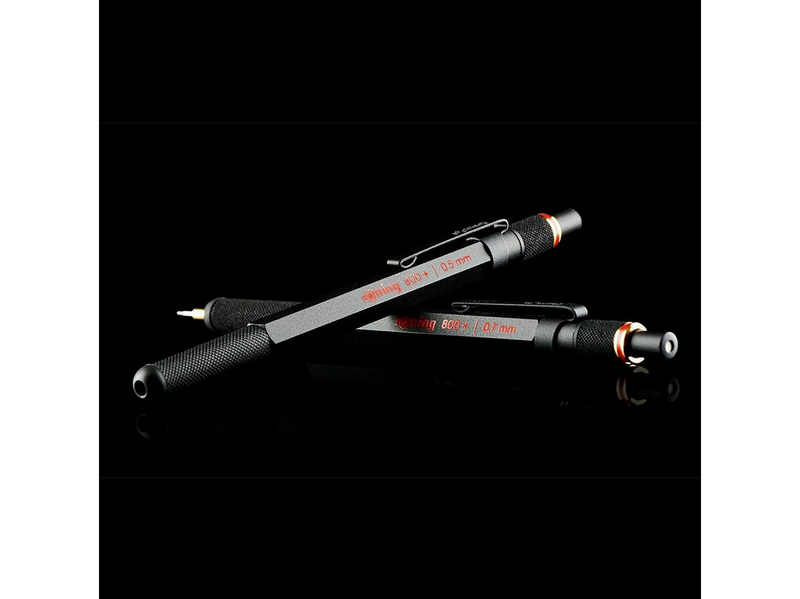 Rotring rOtring 800+ Druckbleistift mit Stylus für Touchscreen | 0,5 mm | schwarzer Schaft
