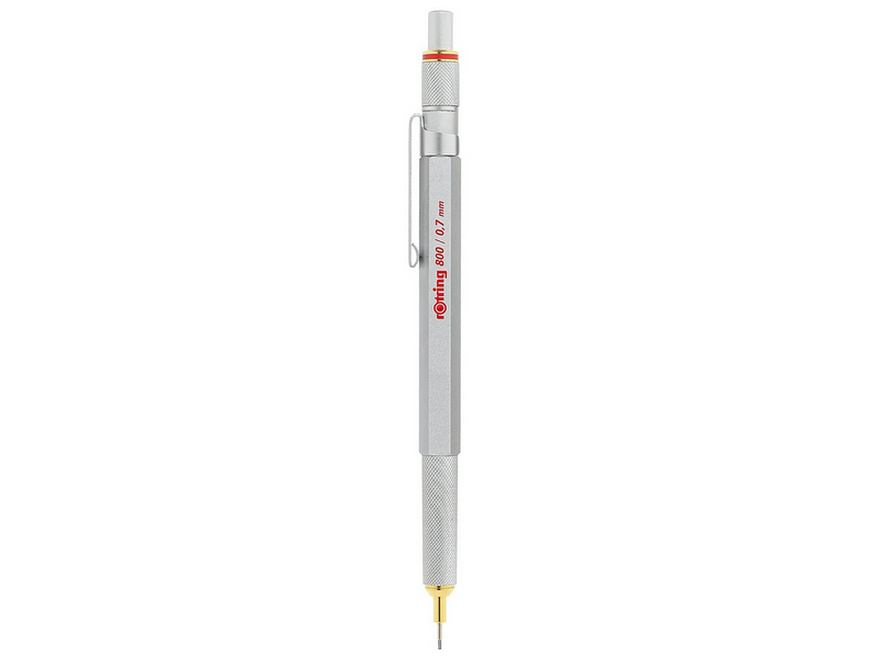 Rotring rOtring 800-Druckbleistift | 0,7 mm | Silberfarbener Schaft
