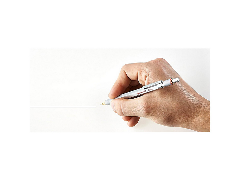 Rotring rOtring 800-Druckbleistift | 0,7 mm | Silberfarbener Schaft
