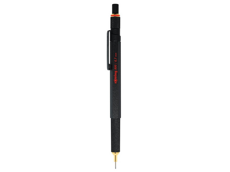 Rotring rOtring 800 Druckbleistift mit Einzug | 0,7 mm | Schwarz