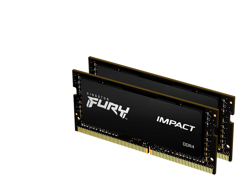 Kingston FURY Impact DDR4-3200 - 32GB - CL20 - Dual Channel (2 pcs) - Intel XMP - Schwarz