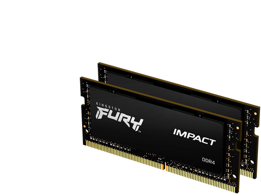 Kingston FURY Impact DDR4-3200 - 32GB - CL20 - Dual Channel (2 pcs) - Intel XMP - Schwarz