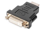 DIGITUS HDMI Adapter Typ A - DVI-I(24+5) St/Bu, Full HD, schwarz