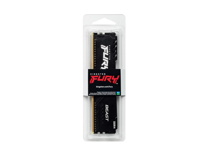 Kingston FURY Beast DDR4-3600 - 32GB - CL18 - Dual Channel (2 pcs) - Intel XMP - Schwarz