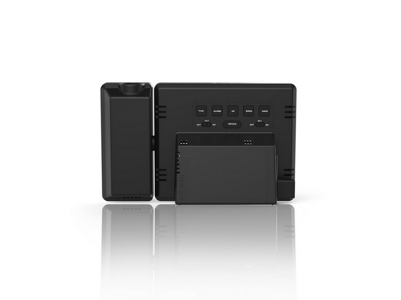 Hama Plus Charge - alarm clock - electronic - desktop - black
