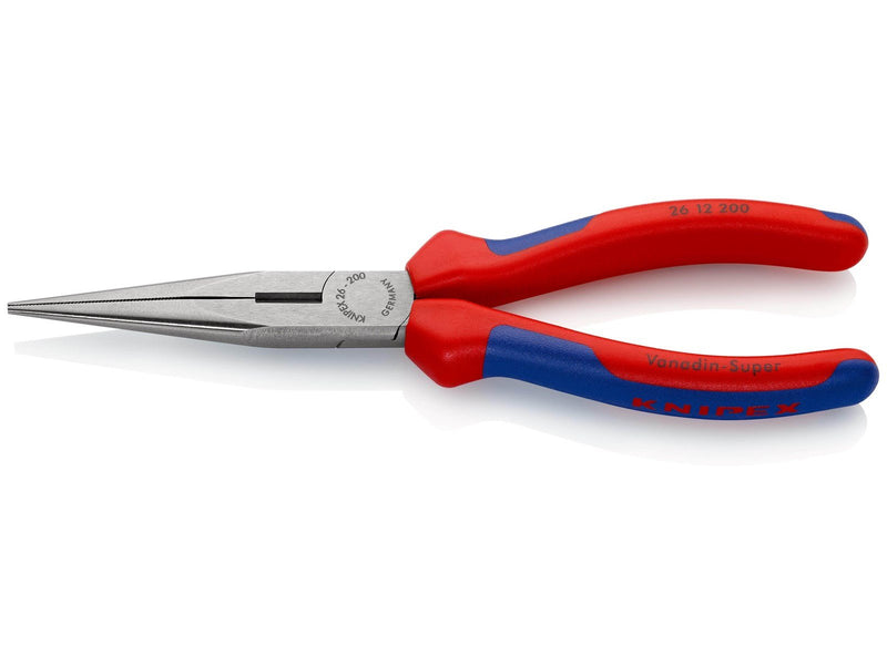 KNIPEX Flachrundzangen mit Schneide, (Storchschnabelzangen)