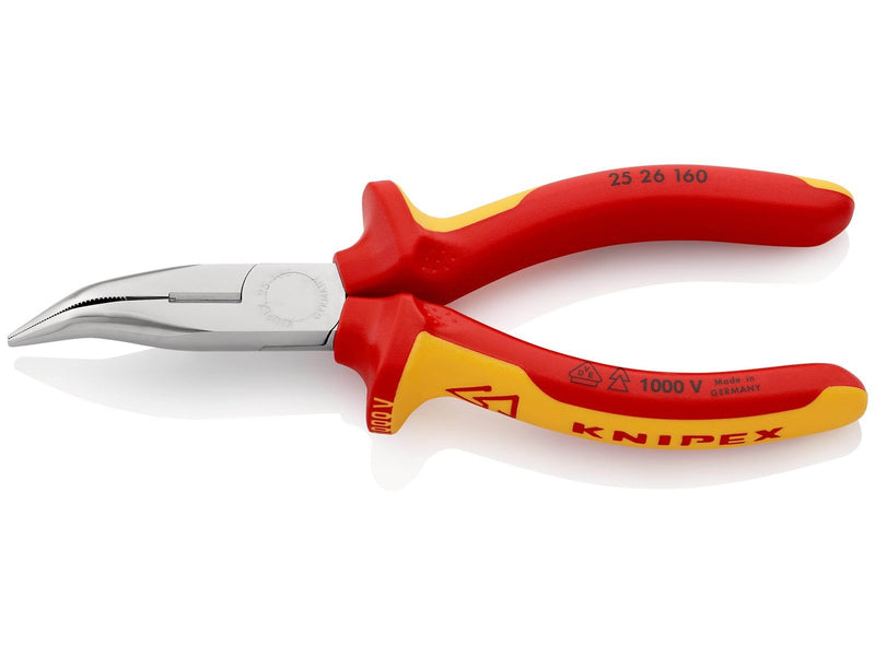 KNIPEX Flachrundzangen mit Schneide, (Radiozangen)