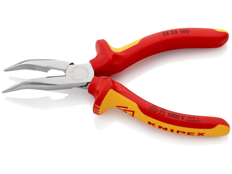 KNIPEX Flachrundzangen mit Schneide, (Radiozangen)
