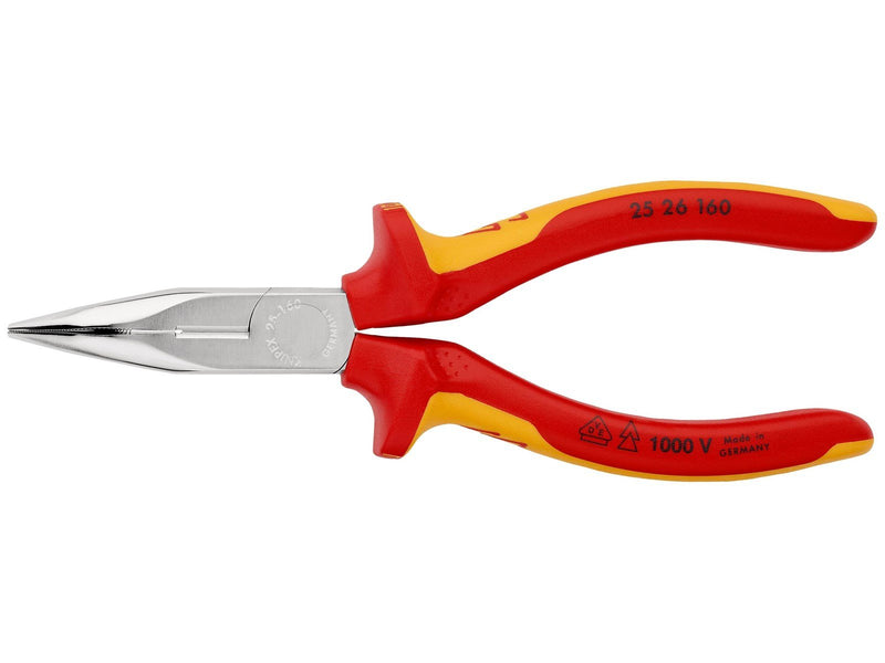KNIPEX Flachrundzangen mit Schneide, (Radiozangen)