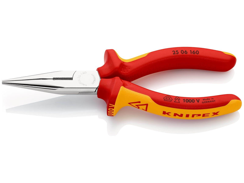 KNIPEX Flachrundzangen mit Schneide, (Radiozangen)