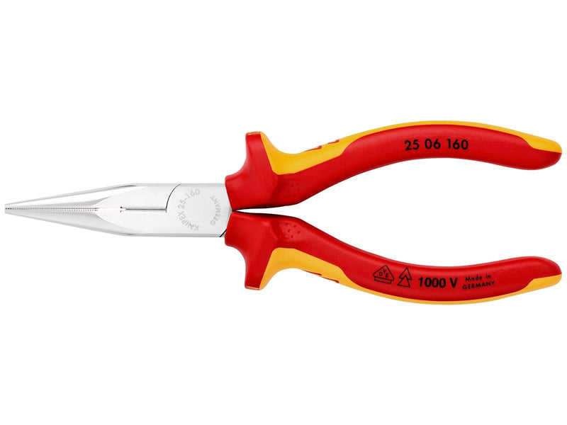 KNIPEX Flachrundzangen mit Schneide, (Radiozangen)