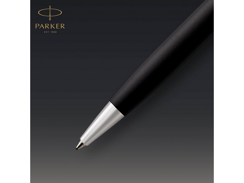 Parker Sonnet Kugelschreiber | Matt-Schwarze Lackierung mit Palladiumzierteilen | Mittlere Spitze | schwarze Tinte | Geschenkbox