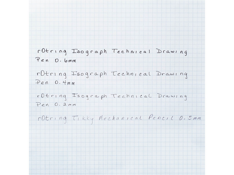 Rotring rOtring Isograph Fineliner College Set | 3 Isograph Tuschefüller (0,20 mm, 0,40 mm und 0,60 mm), Tikky Druckbleistift (0,5mm) und Zubehör