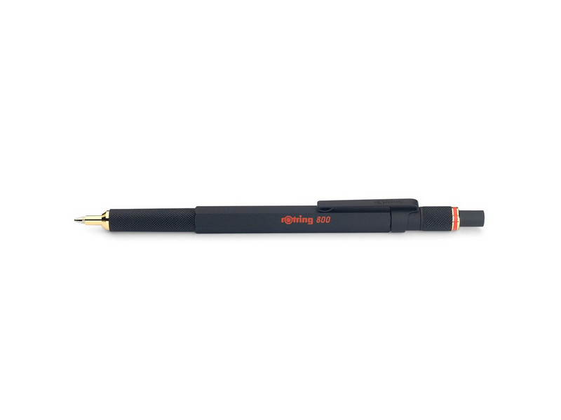 Rotring rOtring 800 Kugelschreiber | mittlere Spitze | Schwarze Tinte | Schwarze Schaft | nachfüllbar