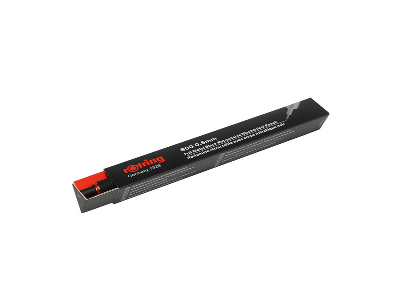 Rotring rOtring 800 Druckbleistift | 0,5 mm | Schwarz Vollmetall