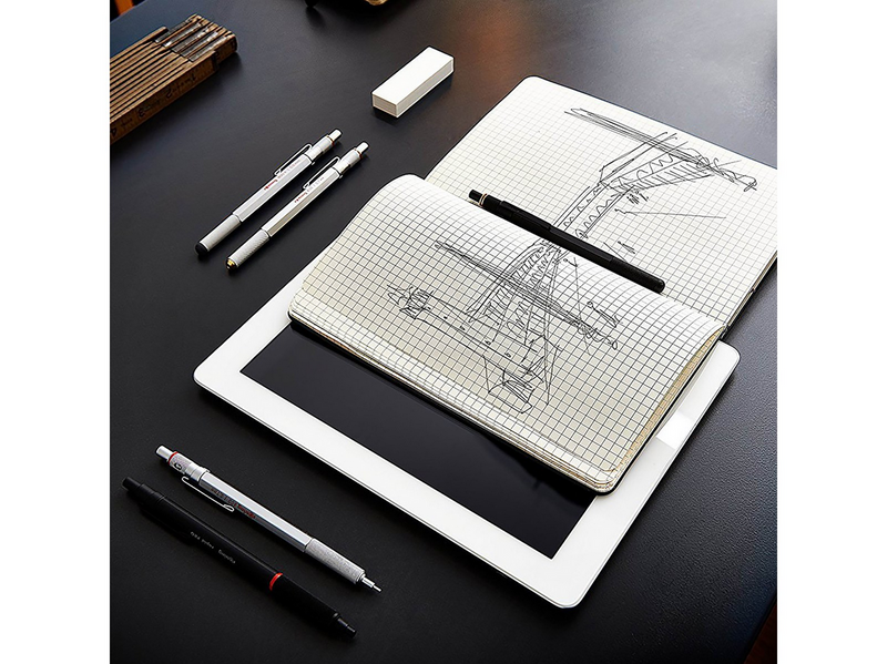 Rotring rOtring 600 Druckbleistift | 0,5 mm | Schwarz | Ergonomisches Vollmetallgehäuse