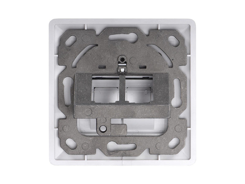 DIGITUS Wallplate for Keystone Modules German type middle plate 50x50 mm frame 80x80 mm