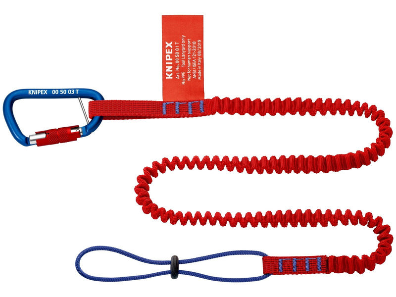 KNIPEX Fangleine mit fixiertem Materialkarabiner